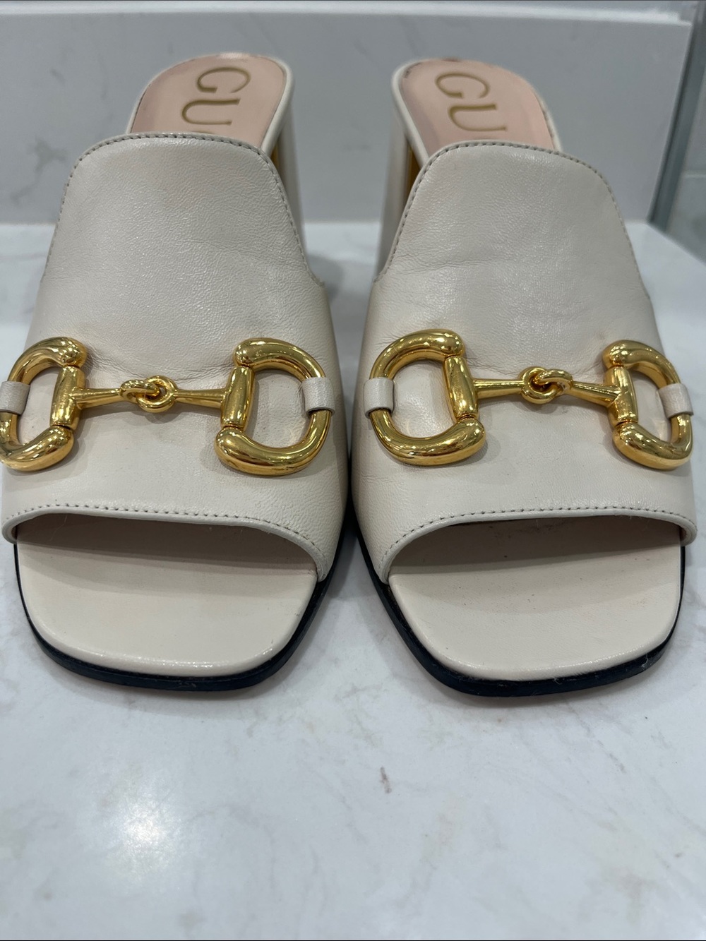 -Gucci They've been used twice and are practically new; I'm including a bag with
